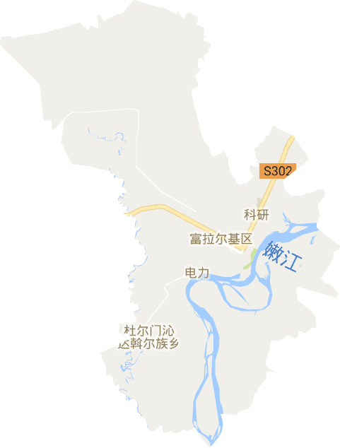 富拉爾基區(qū)電子地圖