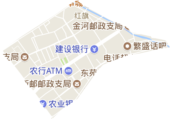 紅旗街道電子地圖