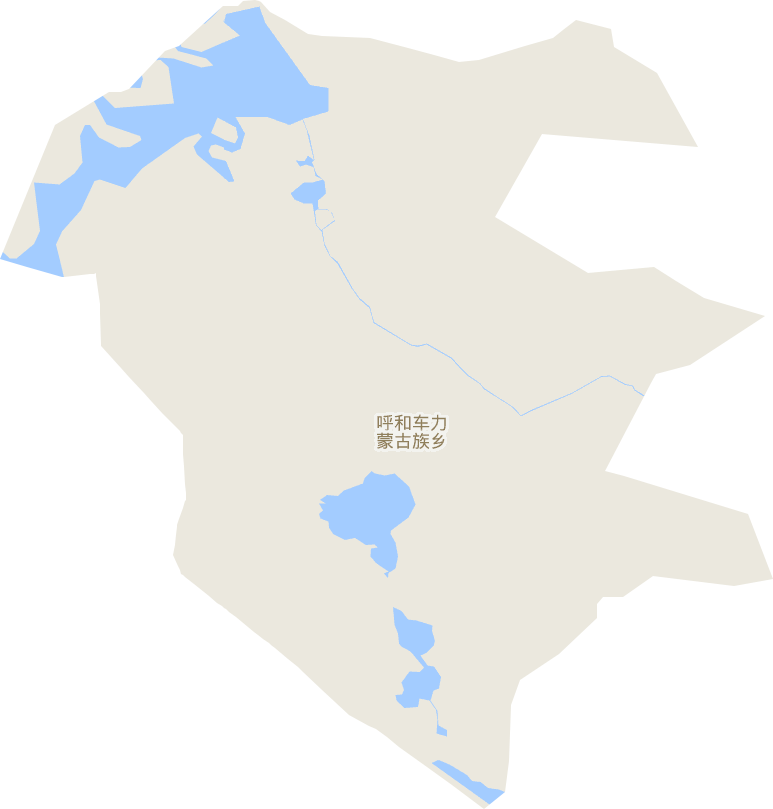 呼和車力蒙古族鄉電子地圖