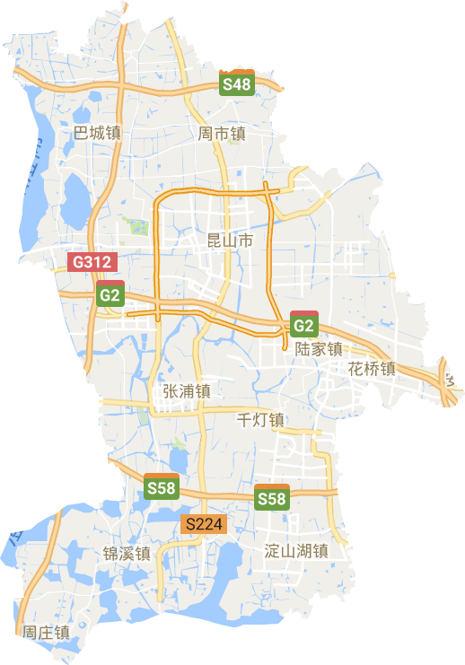 昆山市電子地圖