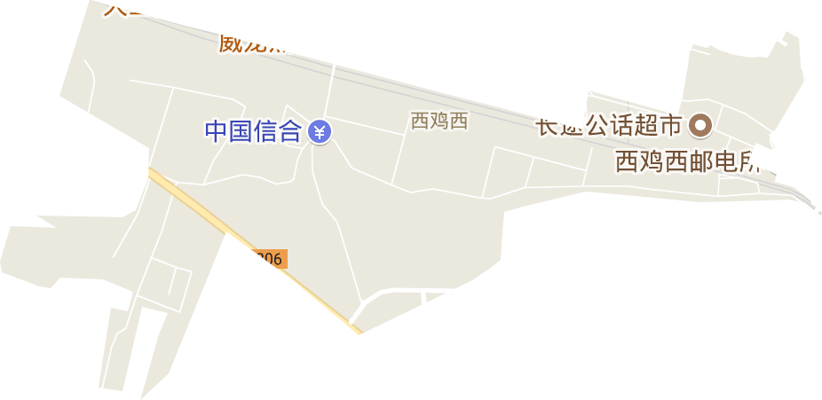 西雞西街道電子地圖