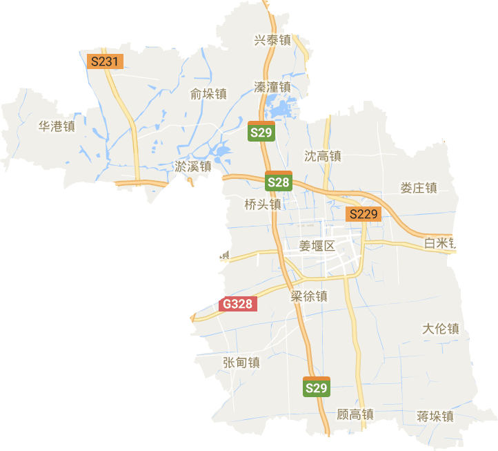 姜堰區(qū)電子地圖