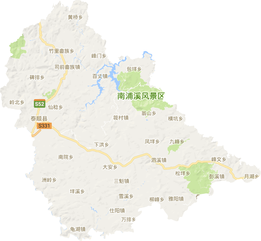 泰順縣電子地圖