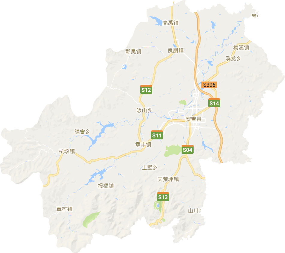 安吉縣電子地圖