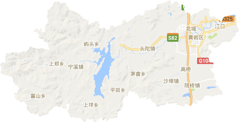 黃巖區電子地圖