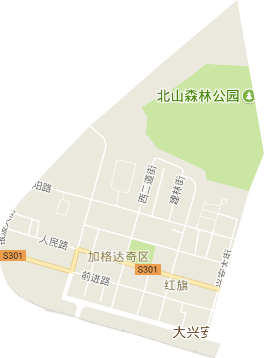 紅旗街道電子地圖
