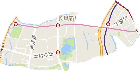 長風新村街道電子地圖