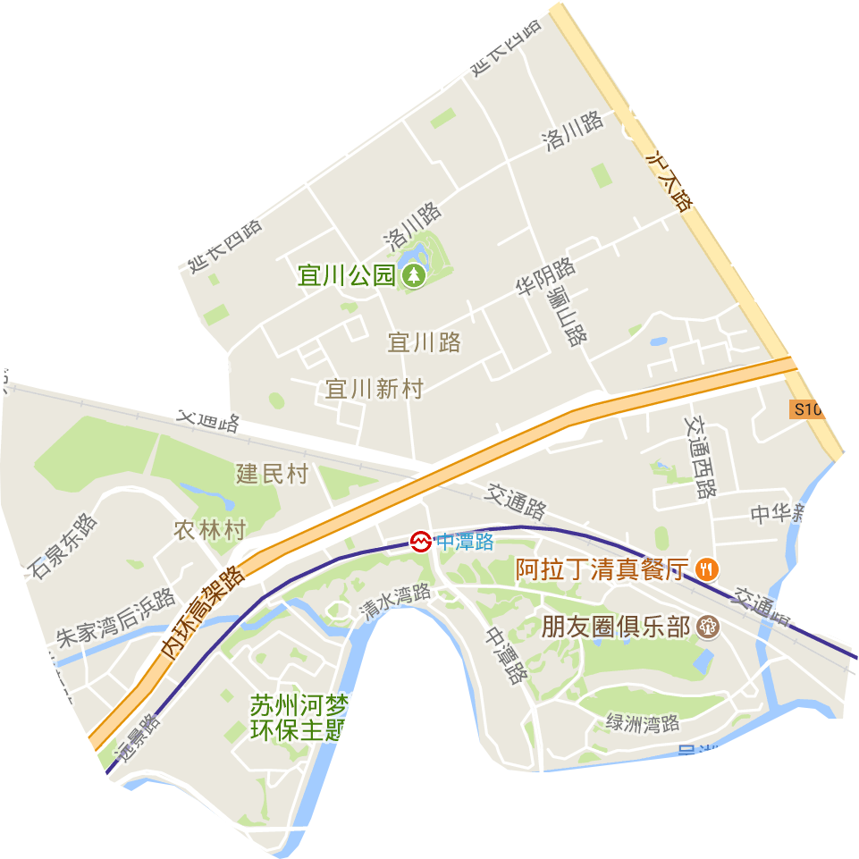 宜川路街道電子地圖