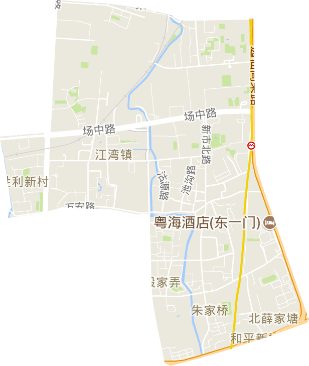 江灣鎮街道電子地圖
