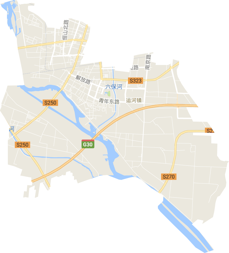 運(yùn)河街道電子地圖