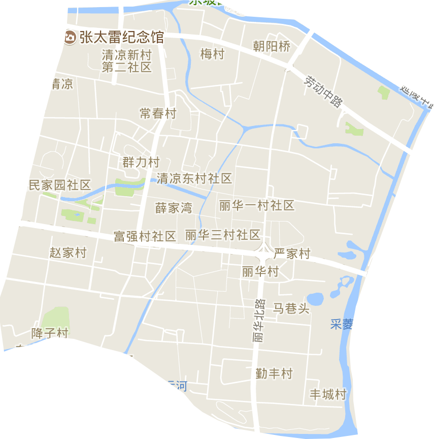 茶山街道電子地圖