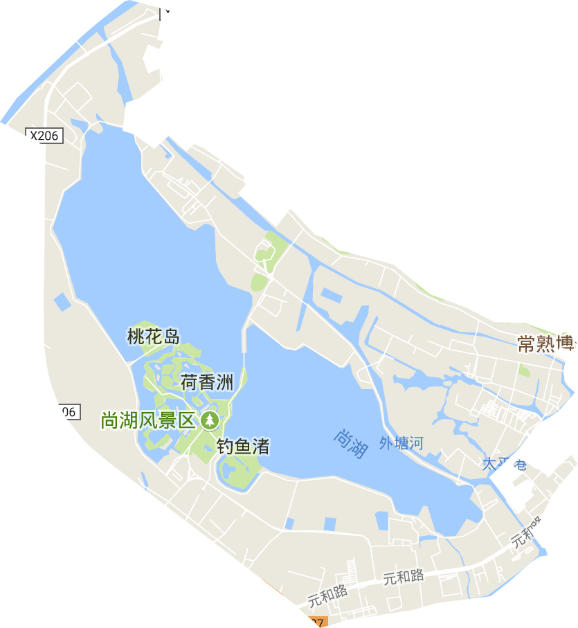 常熟虞山尚湖旅游度假區(qū)電子地圖