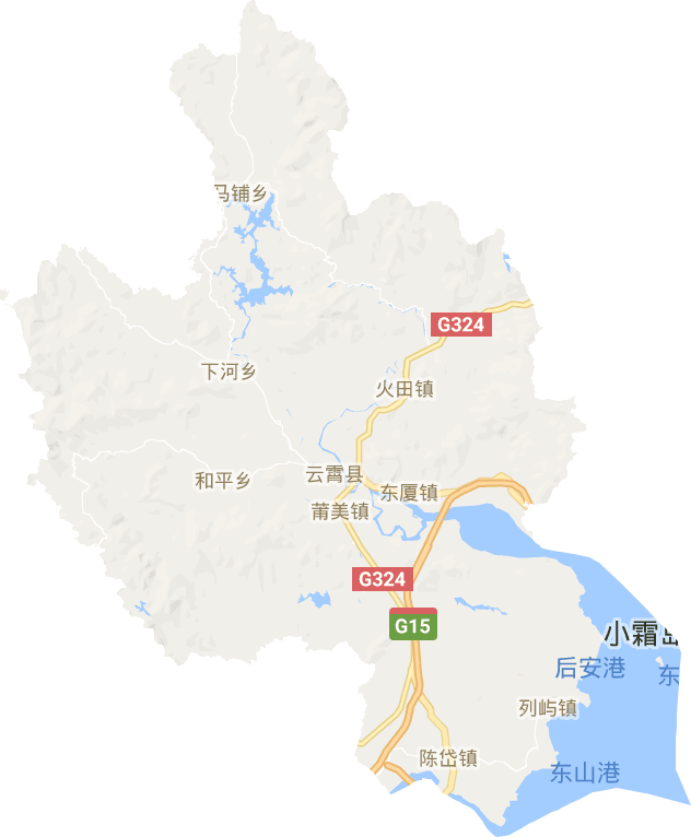 云霄縣電子地圖