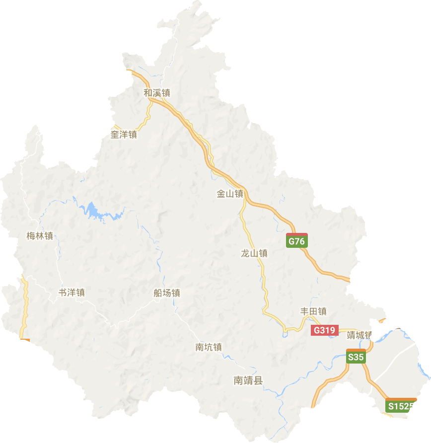 南靖縣電子地圖