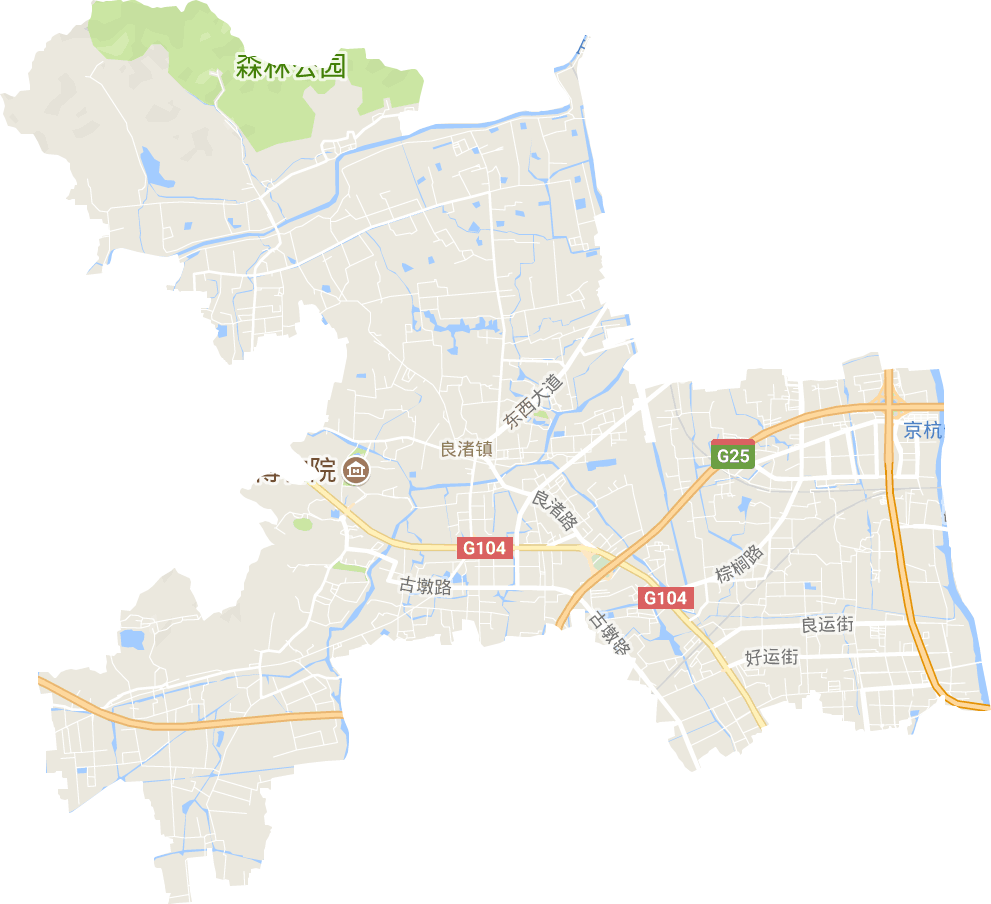 良渚街道電子地圖