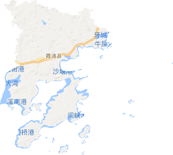 霞浦縣電子地圖