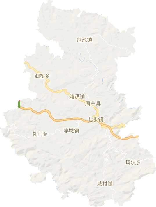 周寧縣電子地圖