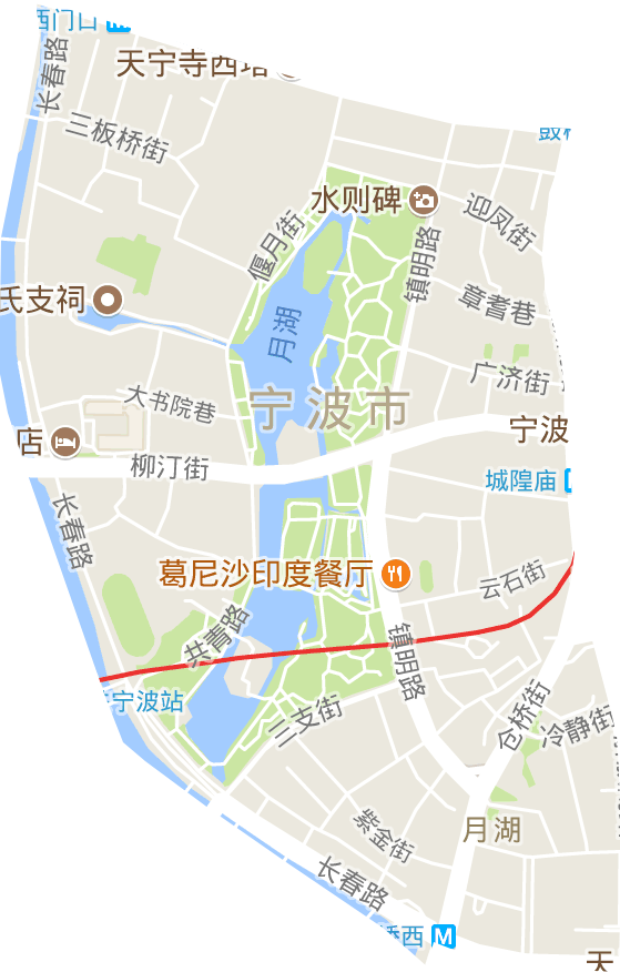 月湖街道電子地圖