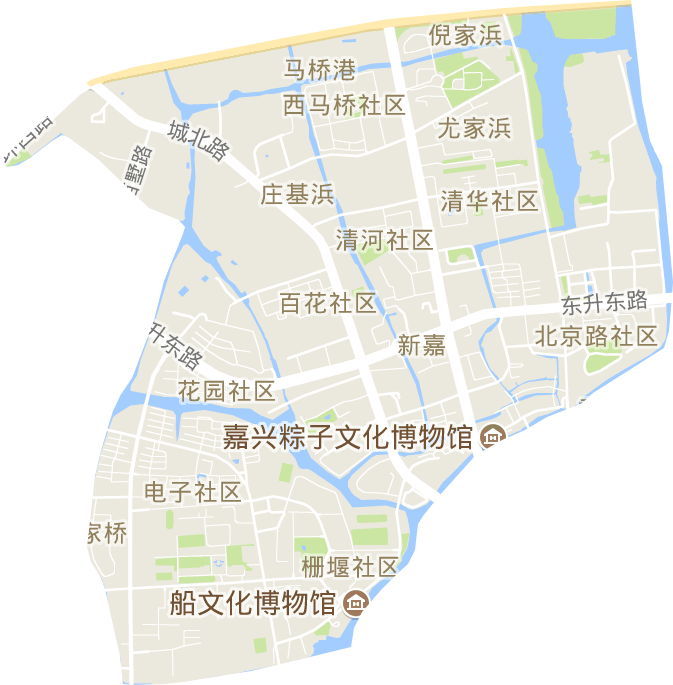 新嘉街道電子地圖