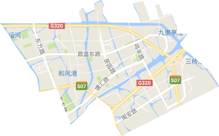 塘匯街道電子地圖