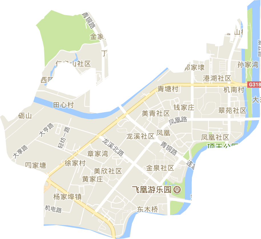 鳳凰街道電子地圖