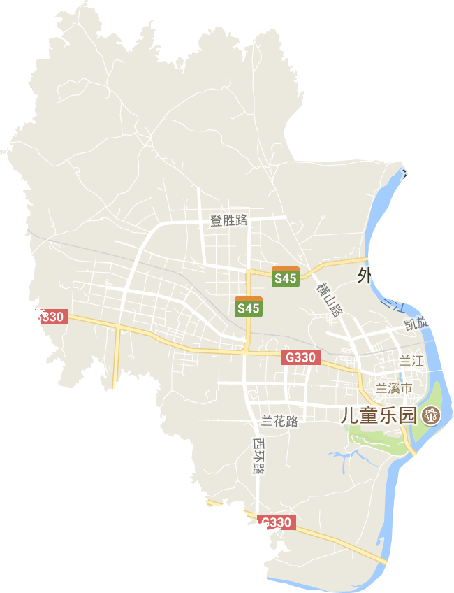 蘭江街道電子地圖