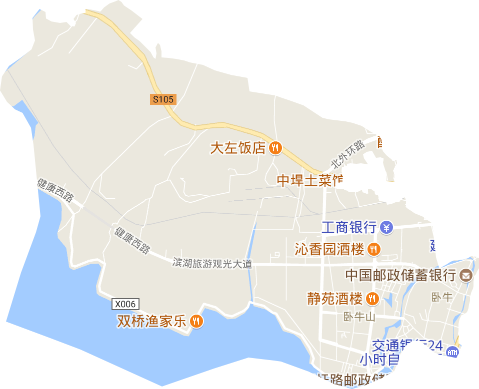 臥牛山街道電子地圖