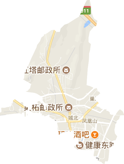 鳳凰山街道電子地圖
