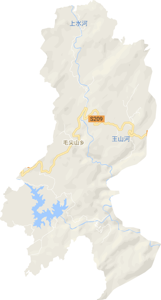 毛尖山鄉電子地圖