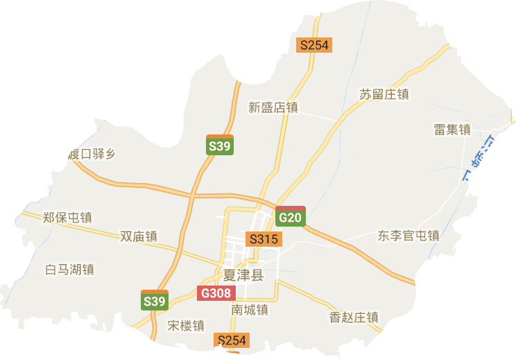 夏津縣電子地圖
