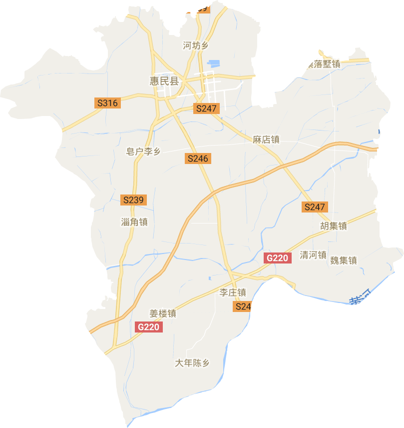 惠民縣電子地圖