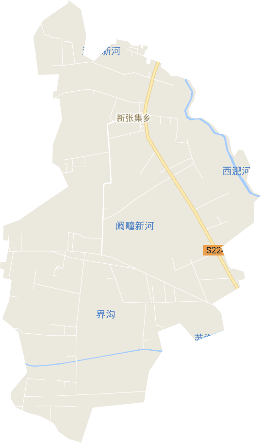 新張集鄉電子地圖