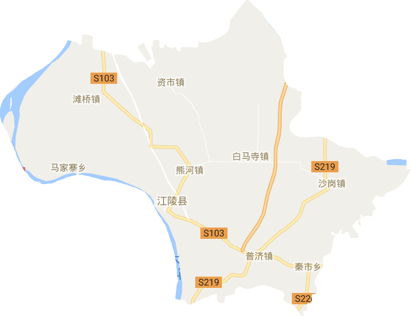 江陵縣電子地圖