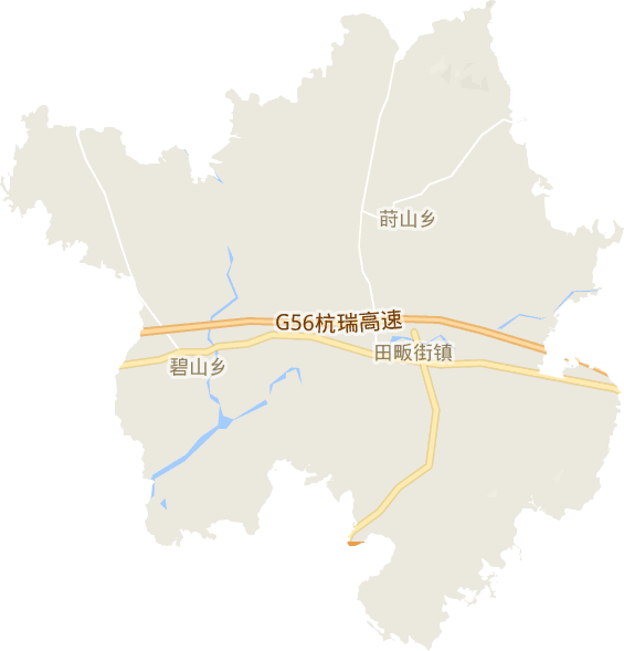 田畈街鎮電子地圖