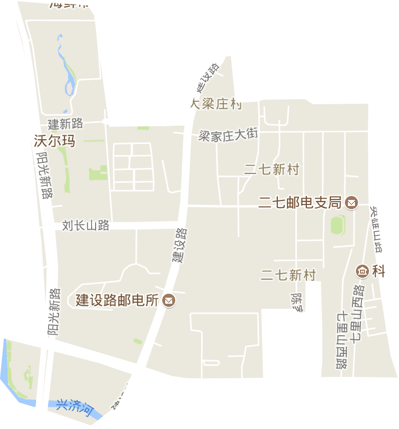 二七街道電子地圖
