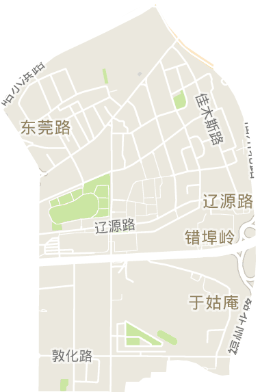 遼源路街道電子地圖