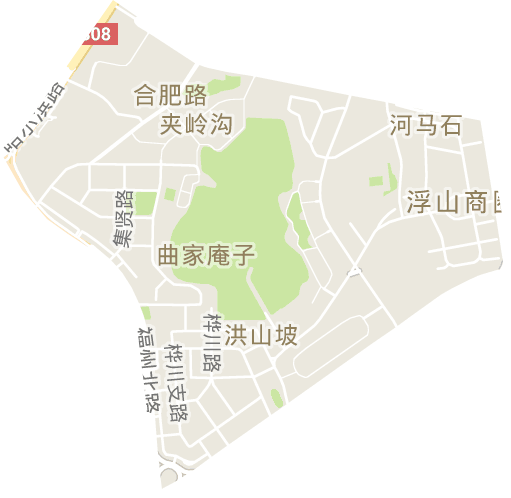 洪山坡街道電子地圖