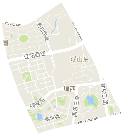 浮山新區街道電子地圖