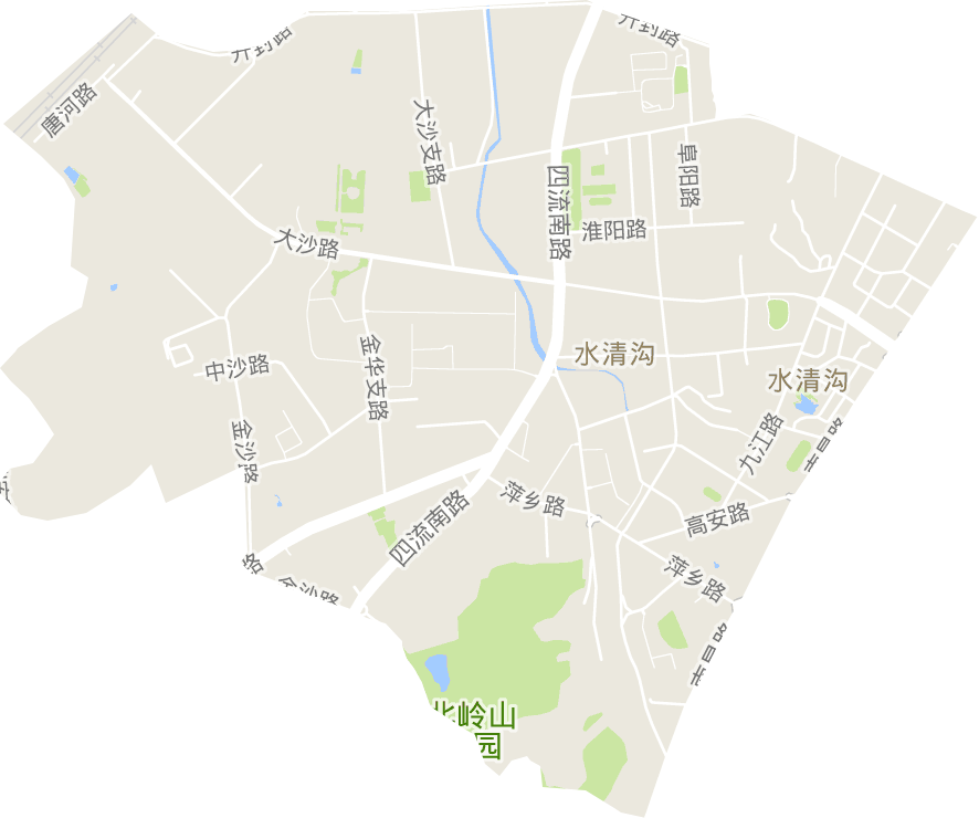 水清溝街道電子地圖