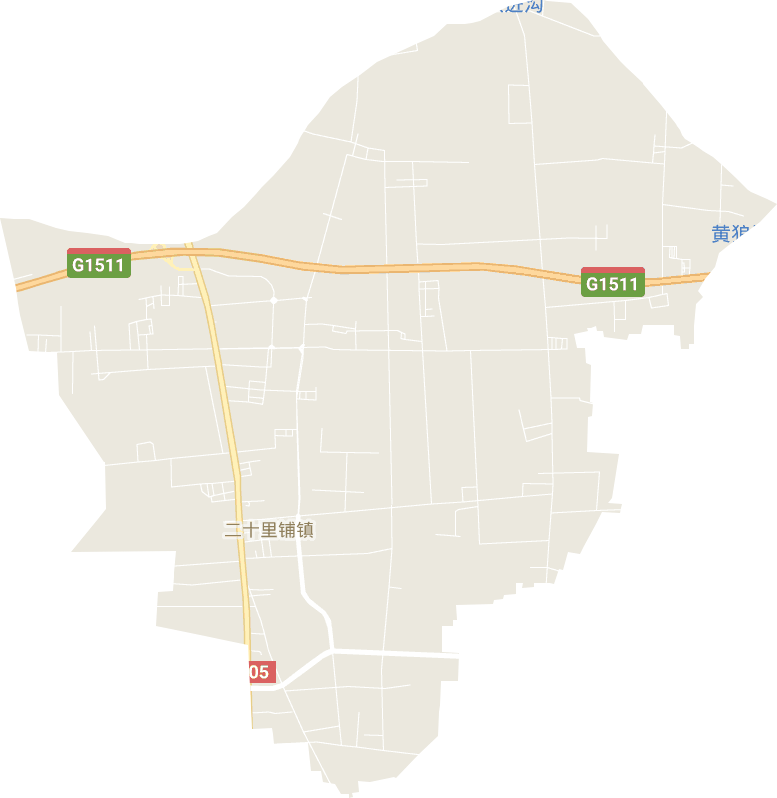廿里鋪街道電子地圖