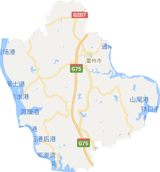 雷州市電子地圖