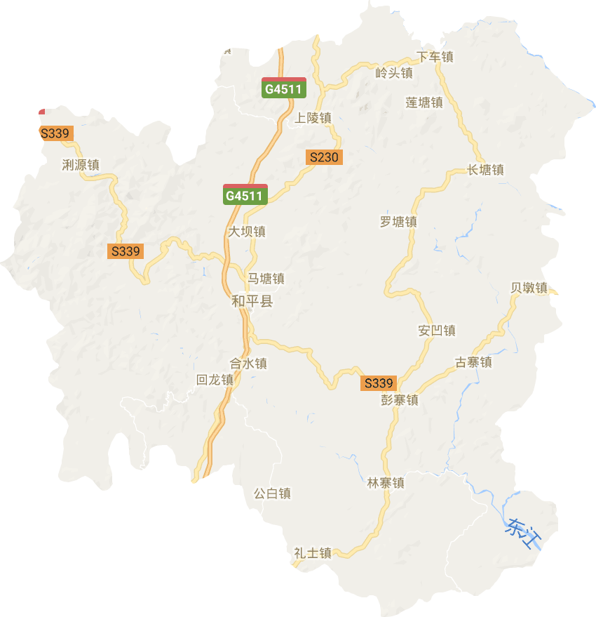 和平縣電子地圖