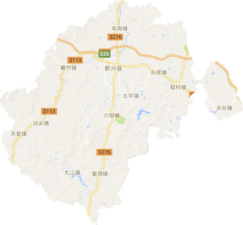 新興縣電子地圖