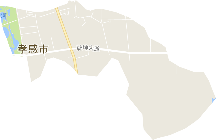孝感開發區槐蔭辦事處電子地圖