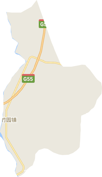 夾竹園鎮電子地圖