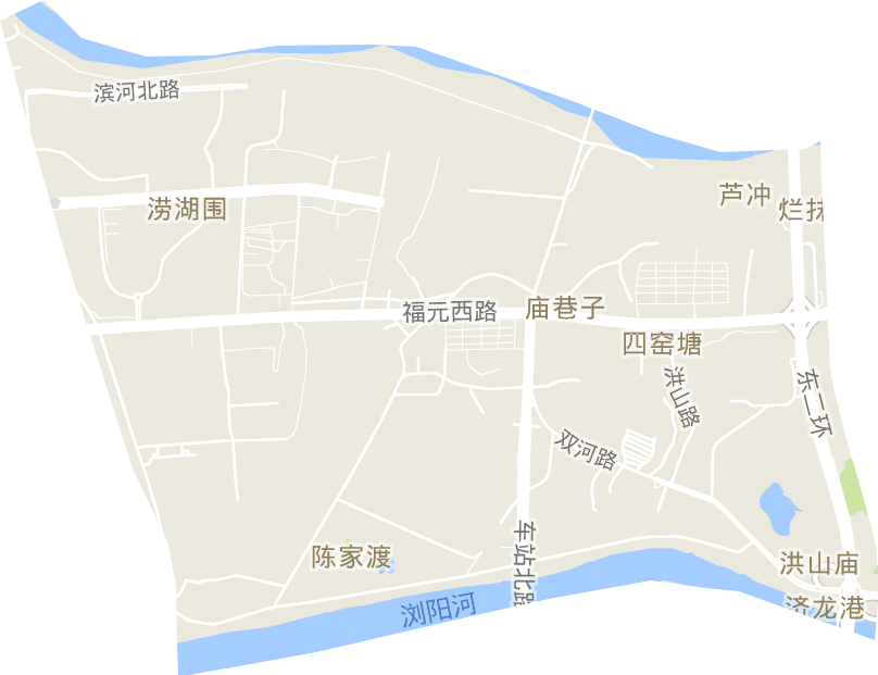 瀏陽河街道電子地圖