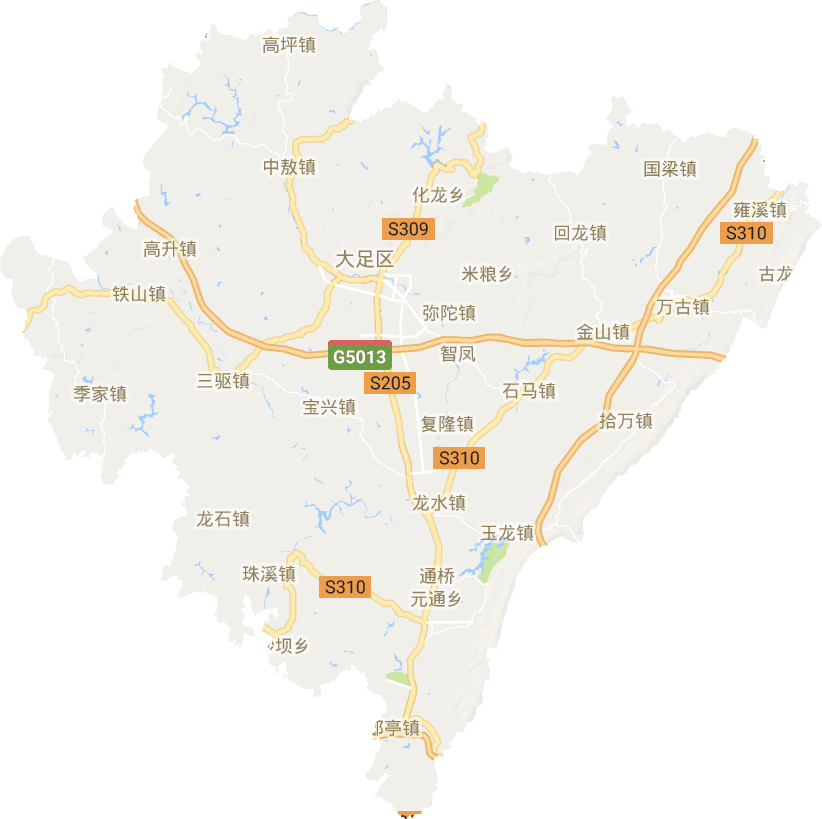 大足區電子地圖