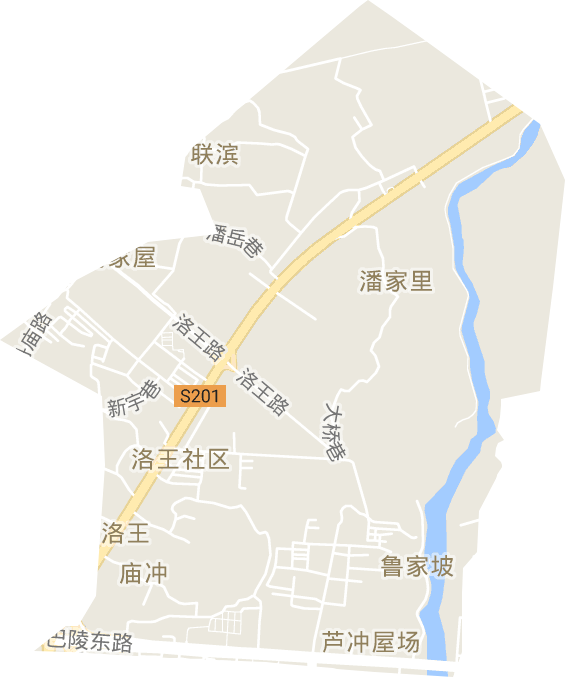 洛王街道電子地圖
