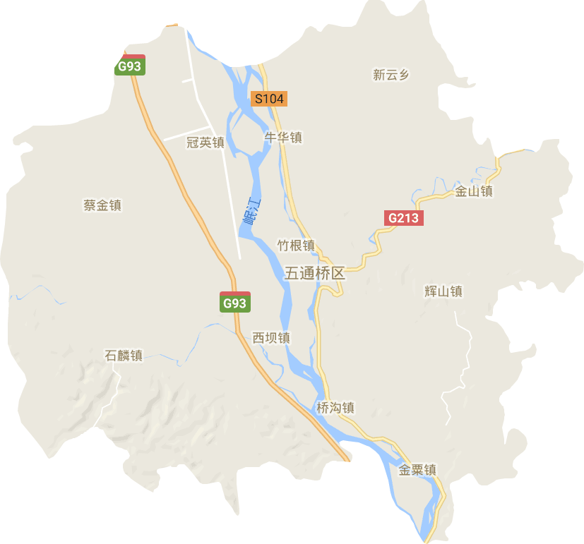 五通橋區電子地圖