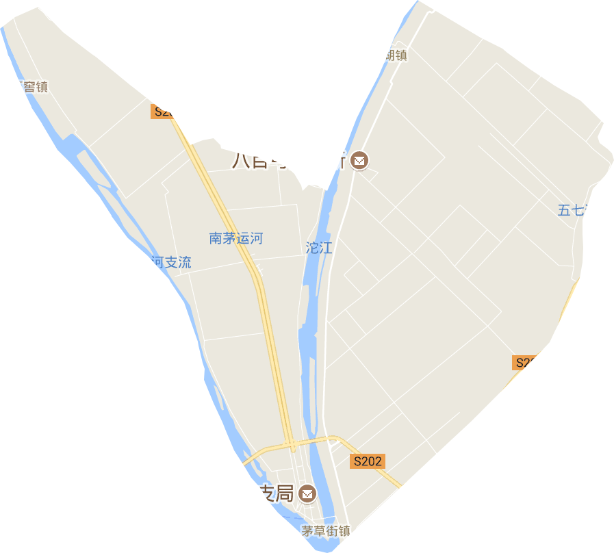茅草街鎮電子地圖